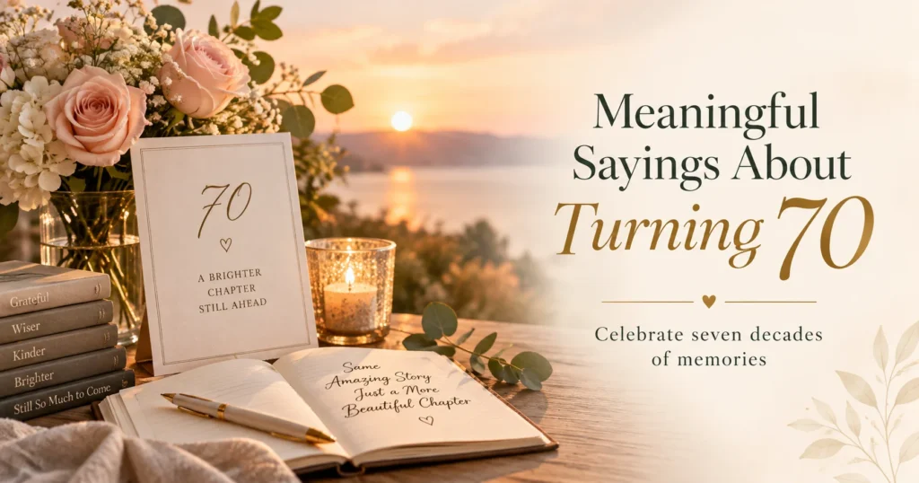 70th Birthday Sayings for a Toast