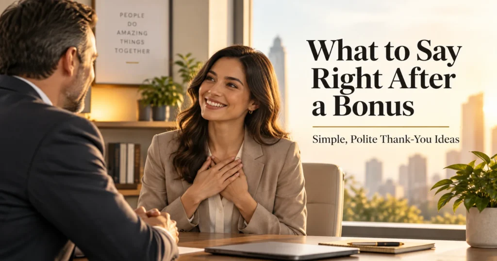 When your boss is not the person who approved the bonus