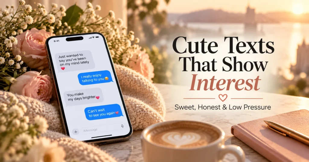 Cute texts that make your interest clear