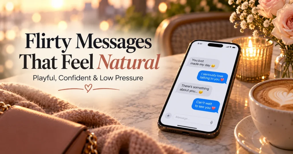 Flirty messages when the vibe is already there