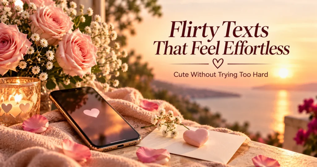 Flirty texts that are cute without trying too hard