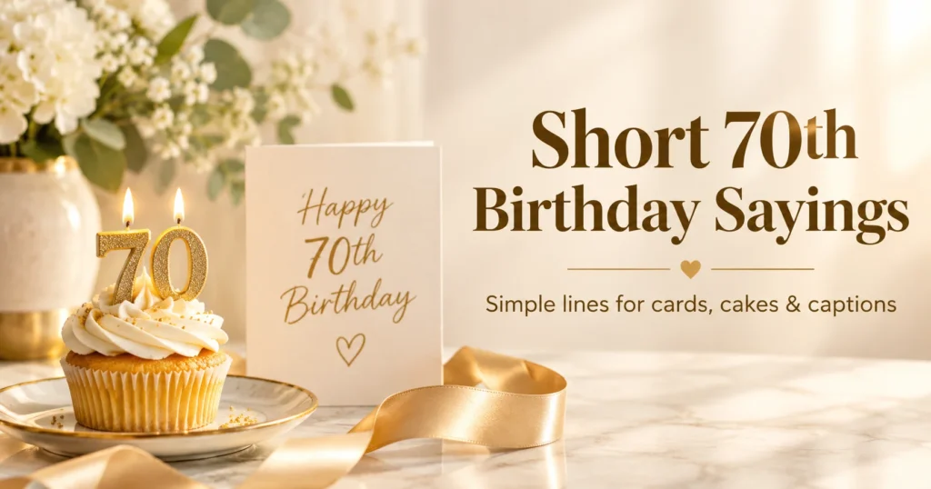 Funny 70th Birthday Sayings