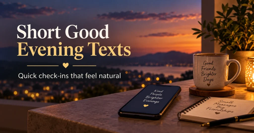 Good Evening Messages for a Long-Distance Friend