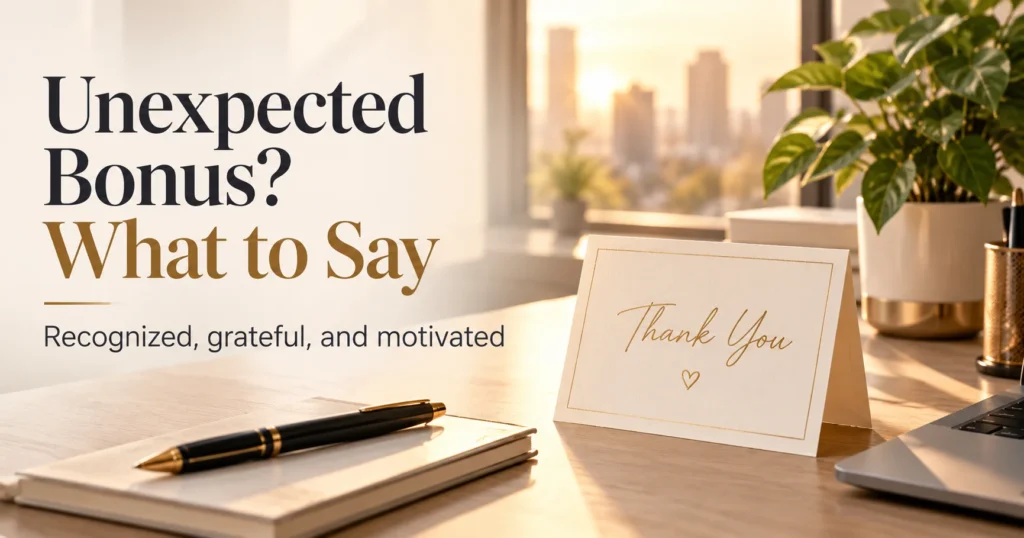 Group bonus messages that recognize the team without sounding performative