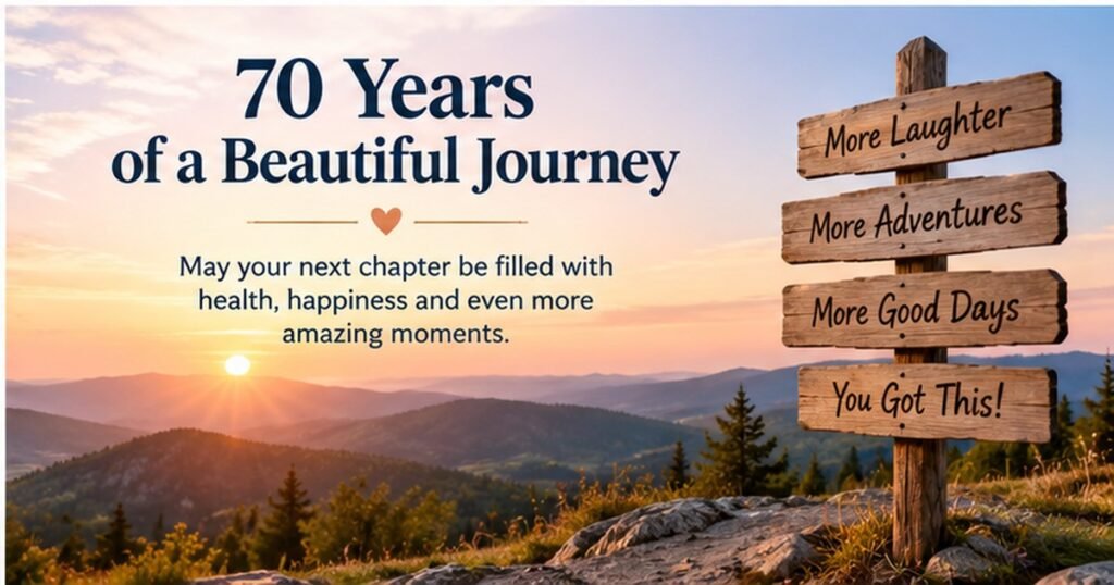 Happy 70th Birthday Messages for Family