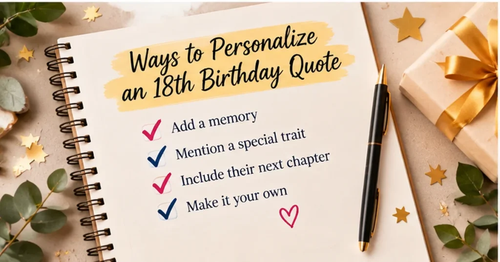 How to Make an 18th Birthday Quote Feel Personal
