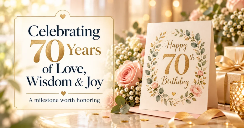 Inspirational and Faith-Friendly 70th Birthday Messages