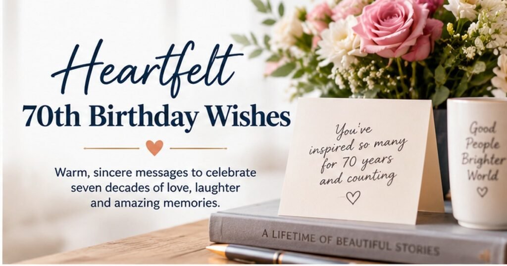 Lighthearted and Funny 70th Birthday Wishes