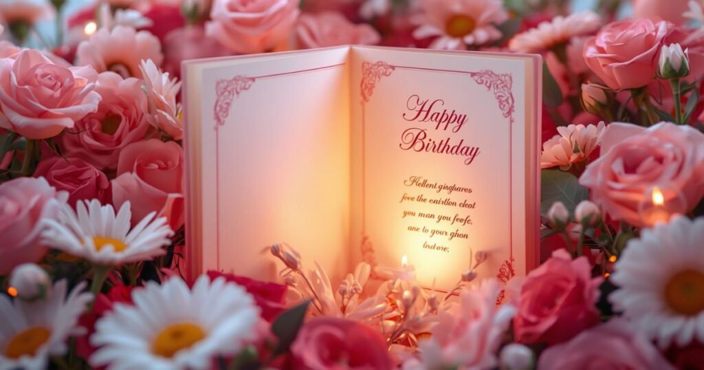 Long birthday notes for a card she may keep