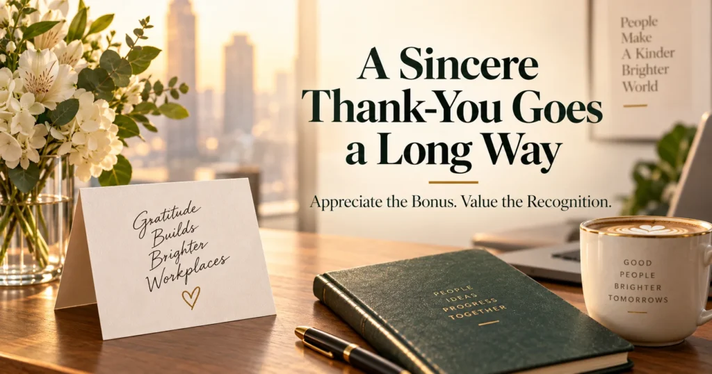Messages for a Holiday or Year-End Bonus