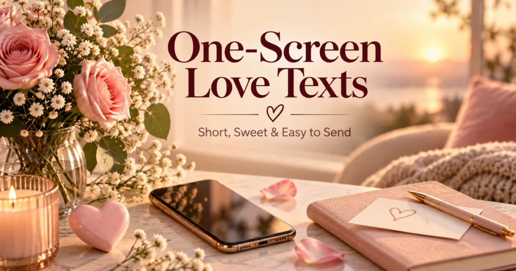 One-screen love texts for a quick send