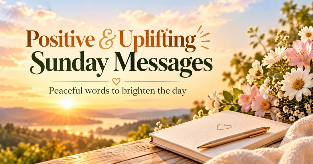Positive and Uplifting Sunday Messages