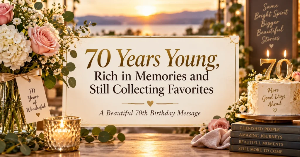 Positive Quotes About Being 70