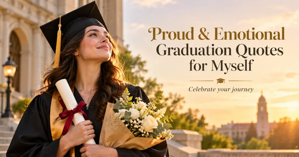 Proud and Emotional Graduation Quotes for Myself