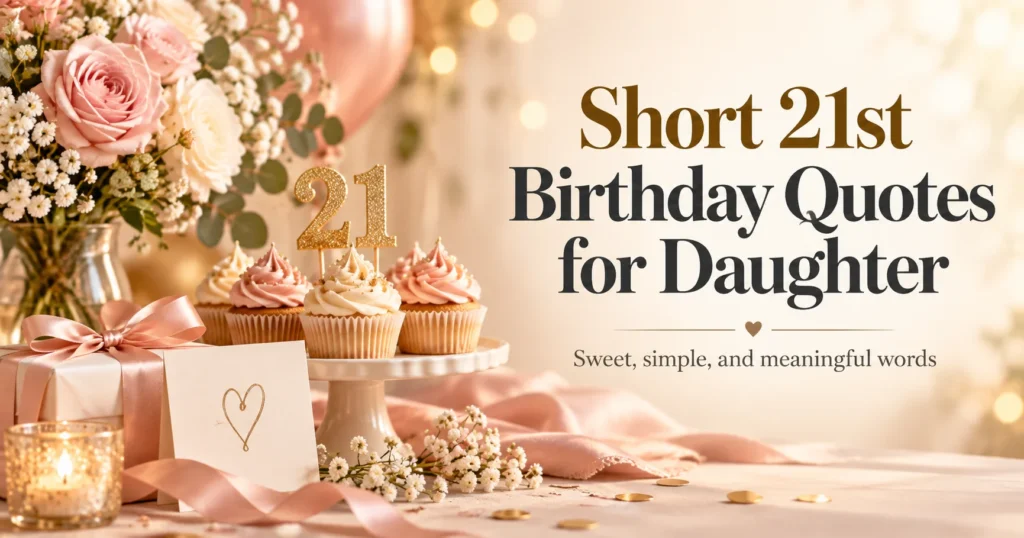 Proud Parent Quotes for Her 21st Birthday