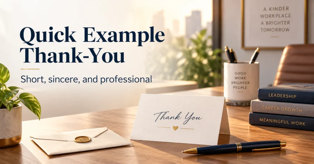 Quick Example: How to Thank Your Boss for a Bonus