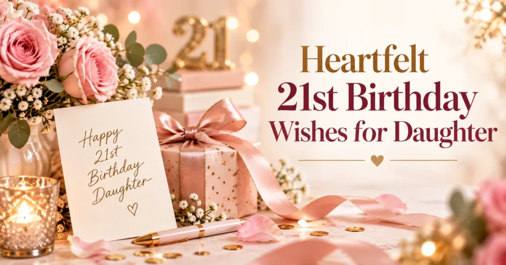 Short 21st Birthday Wishes for Daughter