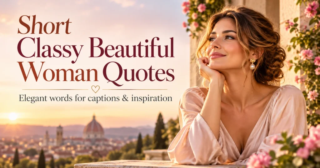 Short Classy Beautiful Woman Quotes