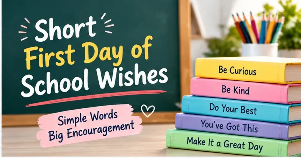 Short First Day of School Wishes