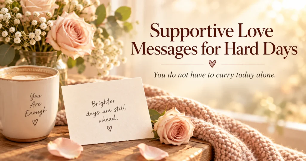 Supportive love messages when he is having a hard day