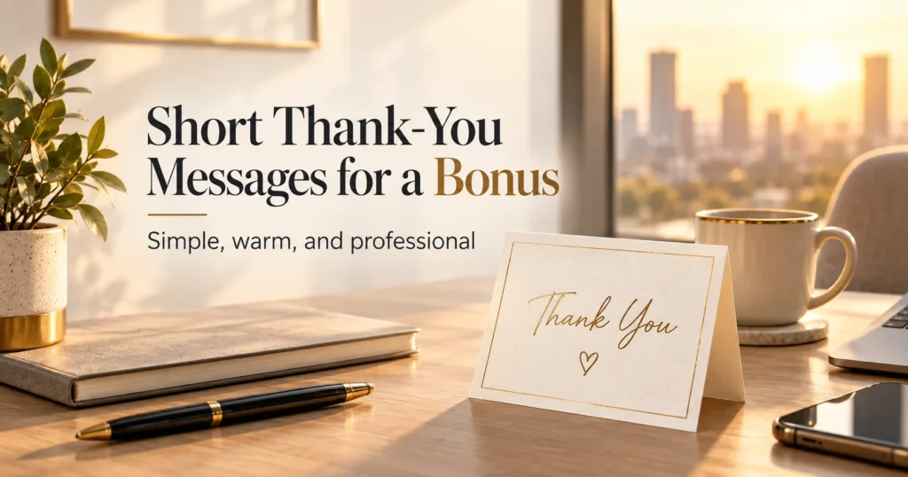 Very short thank-you messages when one or two sentences are enough