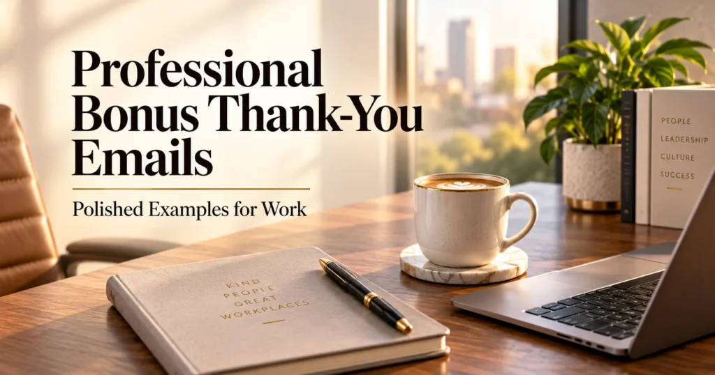 What to say in person right after you hear about the bonus