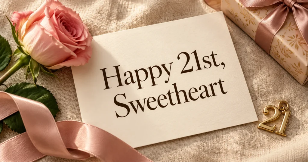 Tender wishes for a birthday card