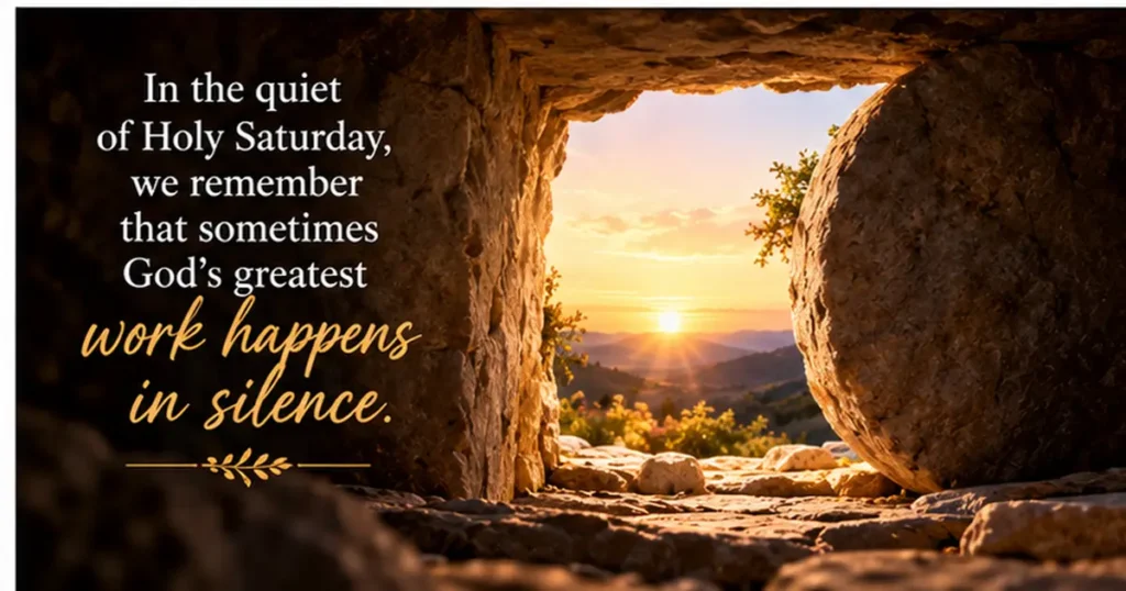Ways to Observe Holy Saturday at Home