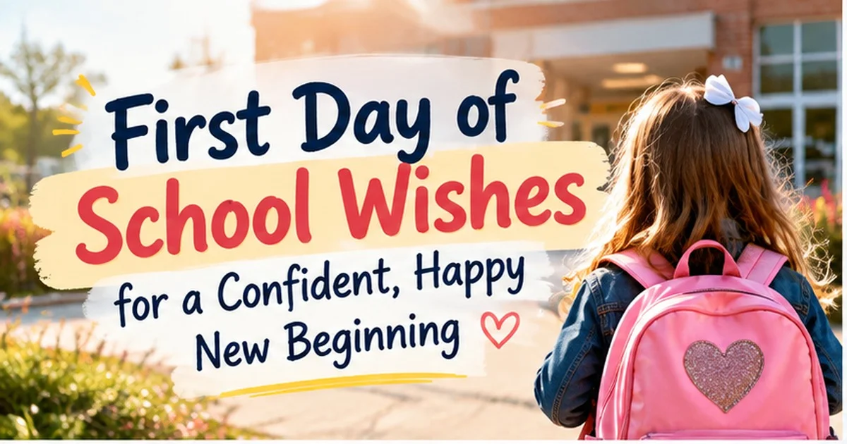 100+ First Day of School Wishes for a Confident, Happy New Beginning