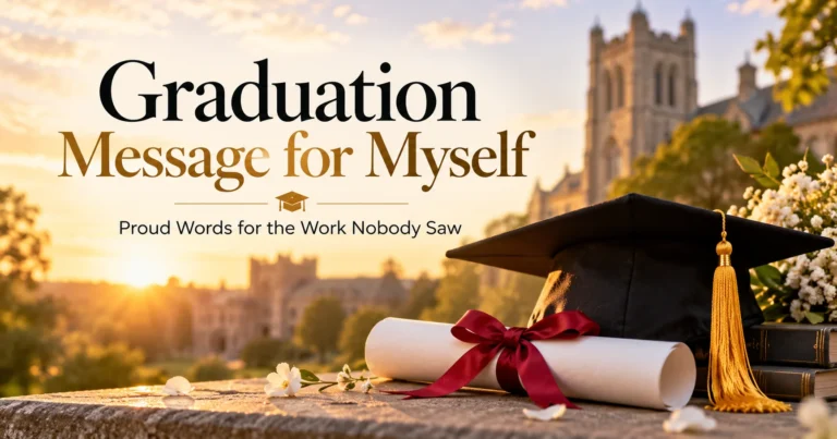 100+ Graduation Message for Myself: Proud Words for the Work Nobody Saw