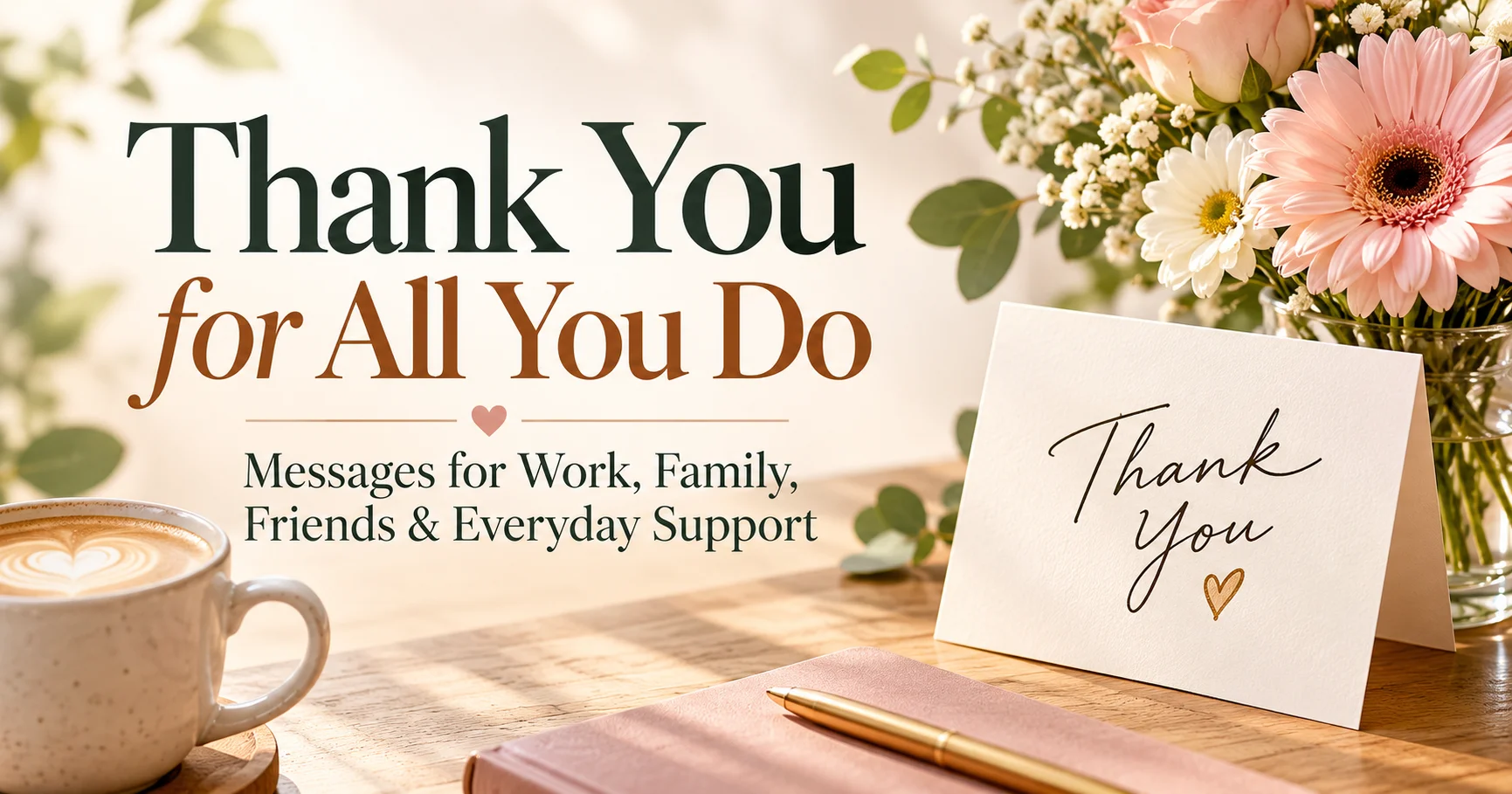 100+ Thank You for All You Do Messages for Work, Family, Friends, and Everyday Support