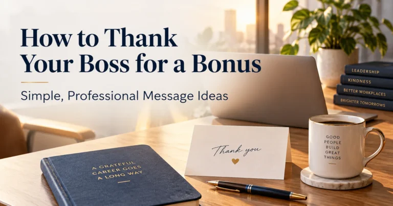 101+ How to Thank Your Boss for a Bonus Without Overthinking It
