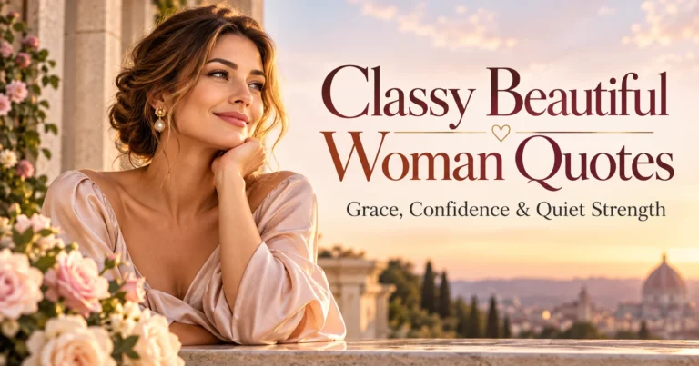 103+ Classy Beautiful Woman Quotes About Grace, Confidence, and Quiet Strength