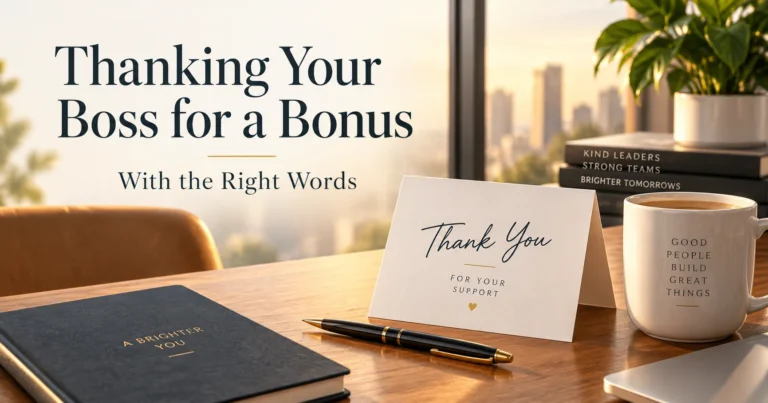 109+ Thanking Your Boss for a Bonus with the Right Words