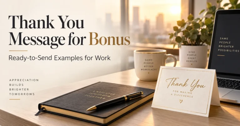 110+ Thank You Message for Bonus: Ready-to-Send Examples for Work