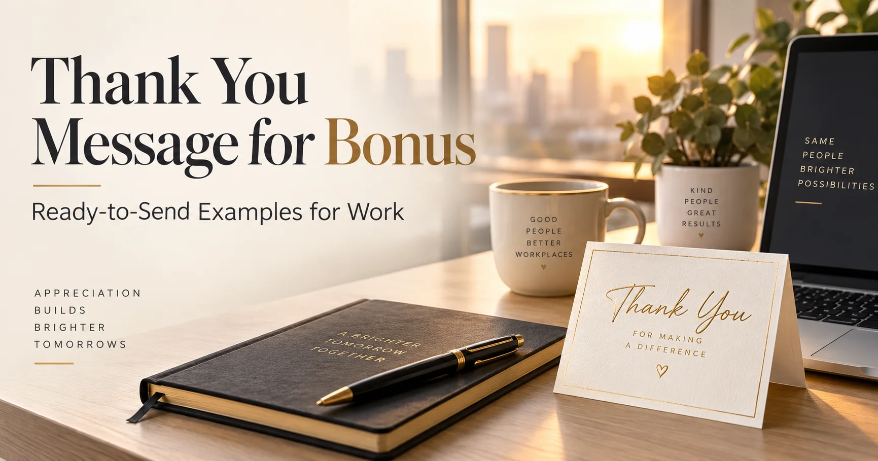 110+ Thank You Message for Bonus: Ready-to-Send Examples for Work