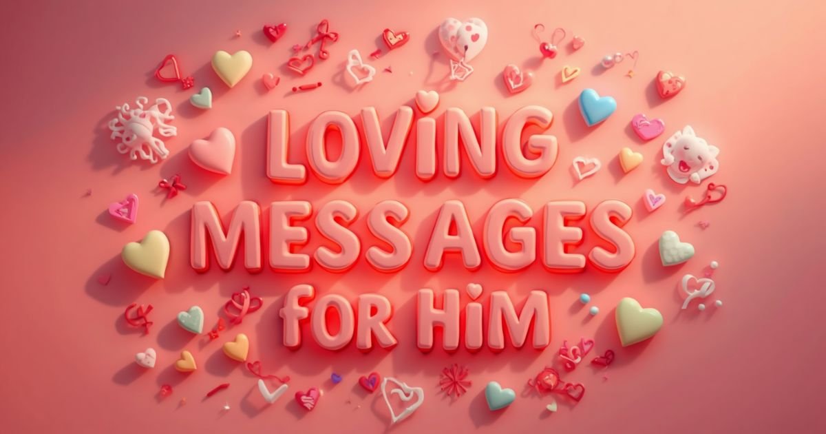 150+ Cute Loving Messages for Him to Make Him Smile for No Reason