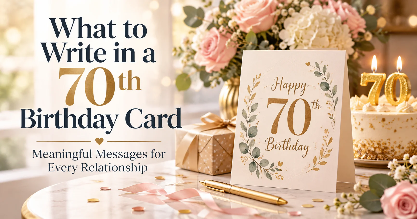 What to Write in a 70th Birthday Card: Meaningful Messages for Every Relationship