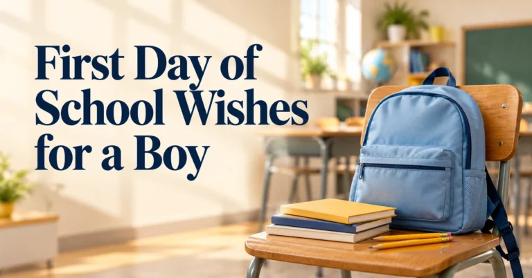 100+ First Day of School Wishes for a Boy
