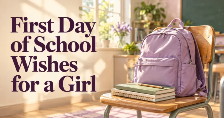100+ First Day of School Wishes for a Girl