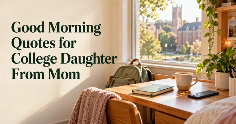 100+ Good Morning Quotes for College Daughter from Mom