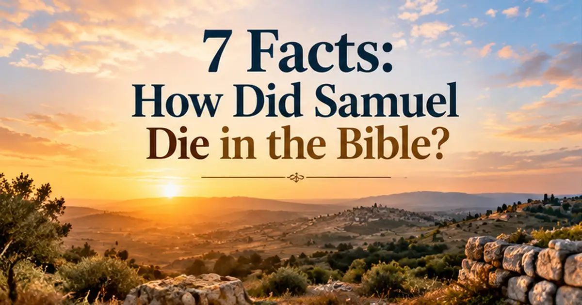 110+ How Did Samuel Die in the Bible? The Prophet's Final Years, Age, and Legacy