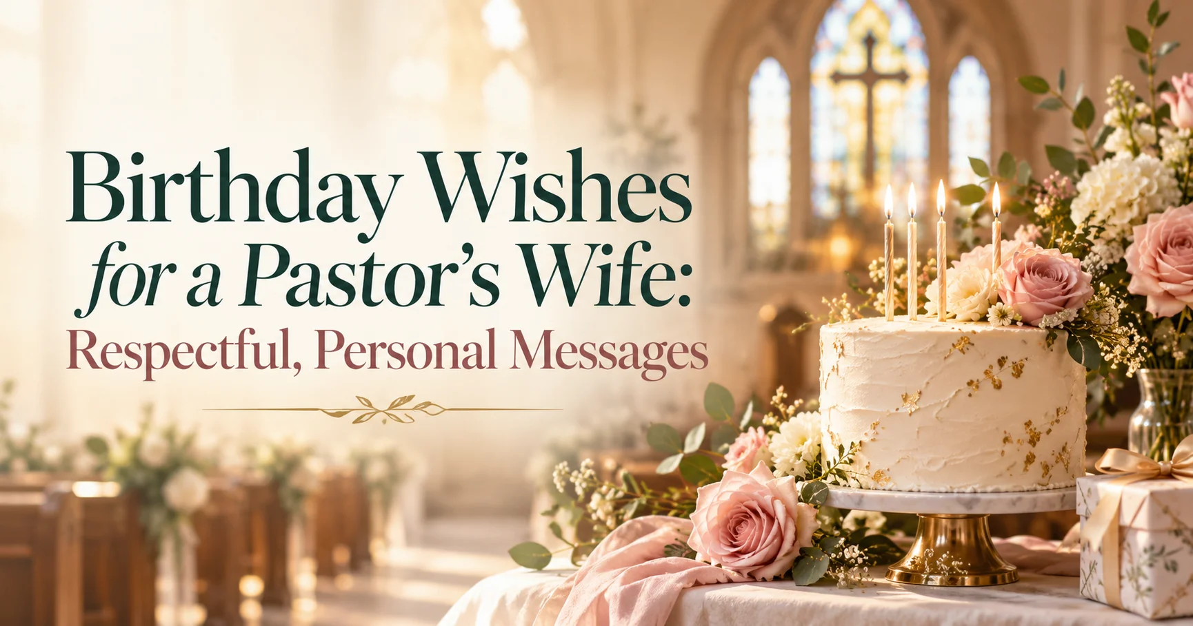 152+ Birthday Wishes for a Pastor’s Wife: Respectful, Personal Messages