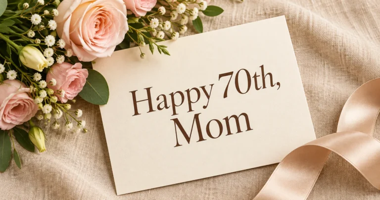 178+ 70th Birthday Wishes for Mom