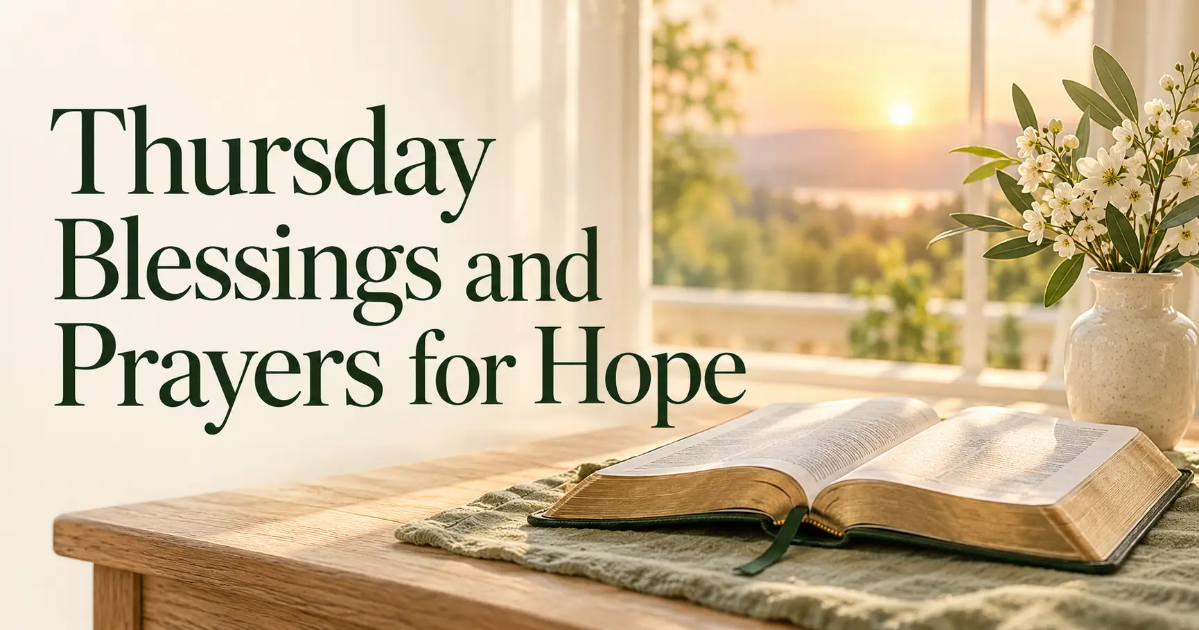 180+ Thursday Blessings and Prayers for Strength, Thanks, and Hope