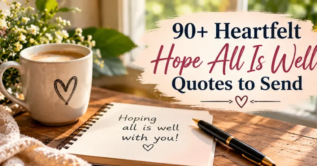 Hope All Is Well Quotes: 90+ Warm Lines for Every Check-In