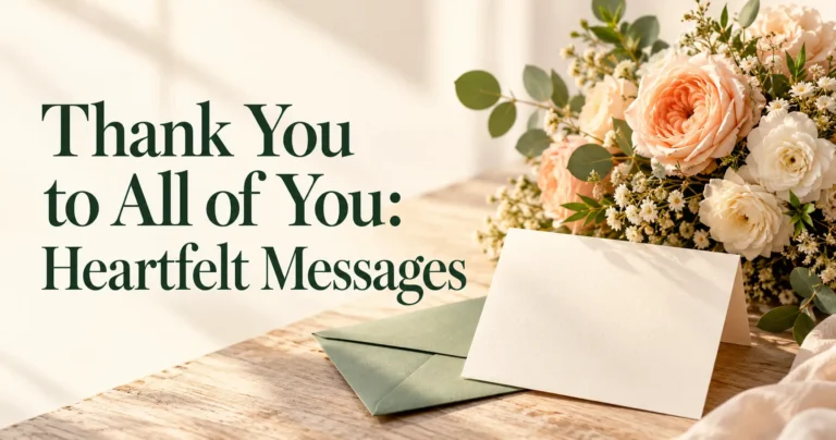 Thank You to All of You: 50+ Sincere Messages for Any Group